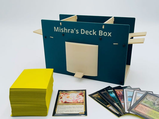 Mishra's Deck Box: Green & White (2025 Version) image 1