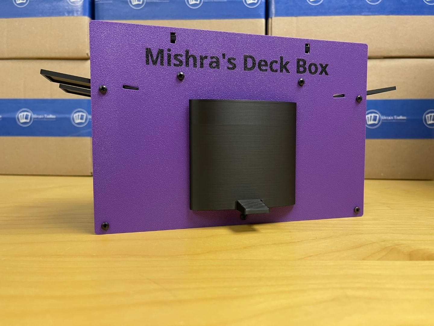 Mishra's Deck Box: Purple & Black (2025 Version) image 0