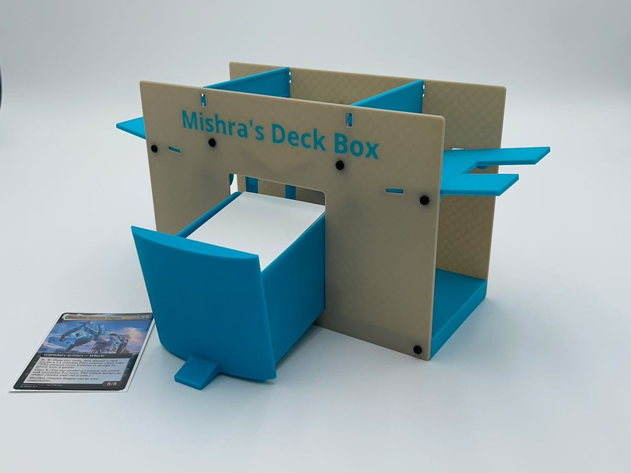 Mishra's Deck Box: White & Blue (2025 Version) image 2