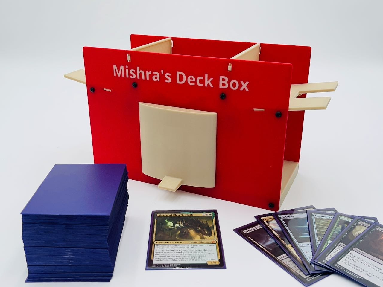 Mishra's Deck Box: Red & White (2025 Version) image 1