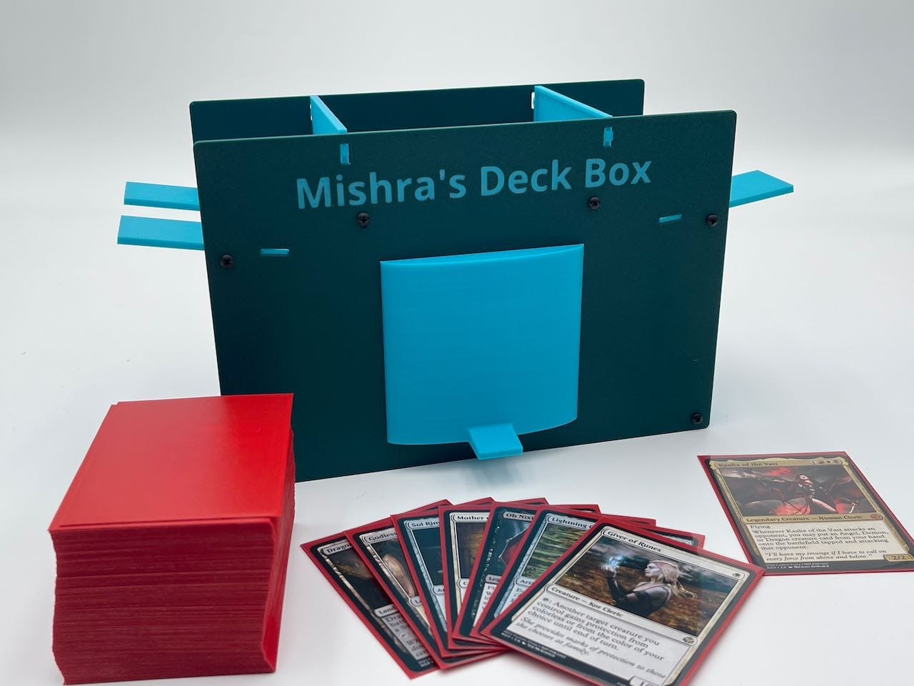 Mishra's Deck Box: Green & Blue (2025 Version) image 0