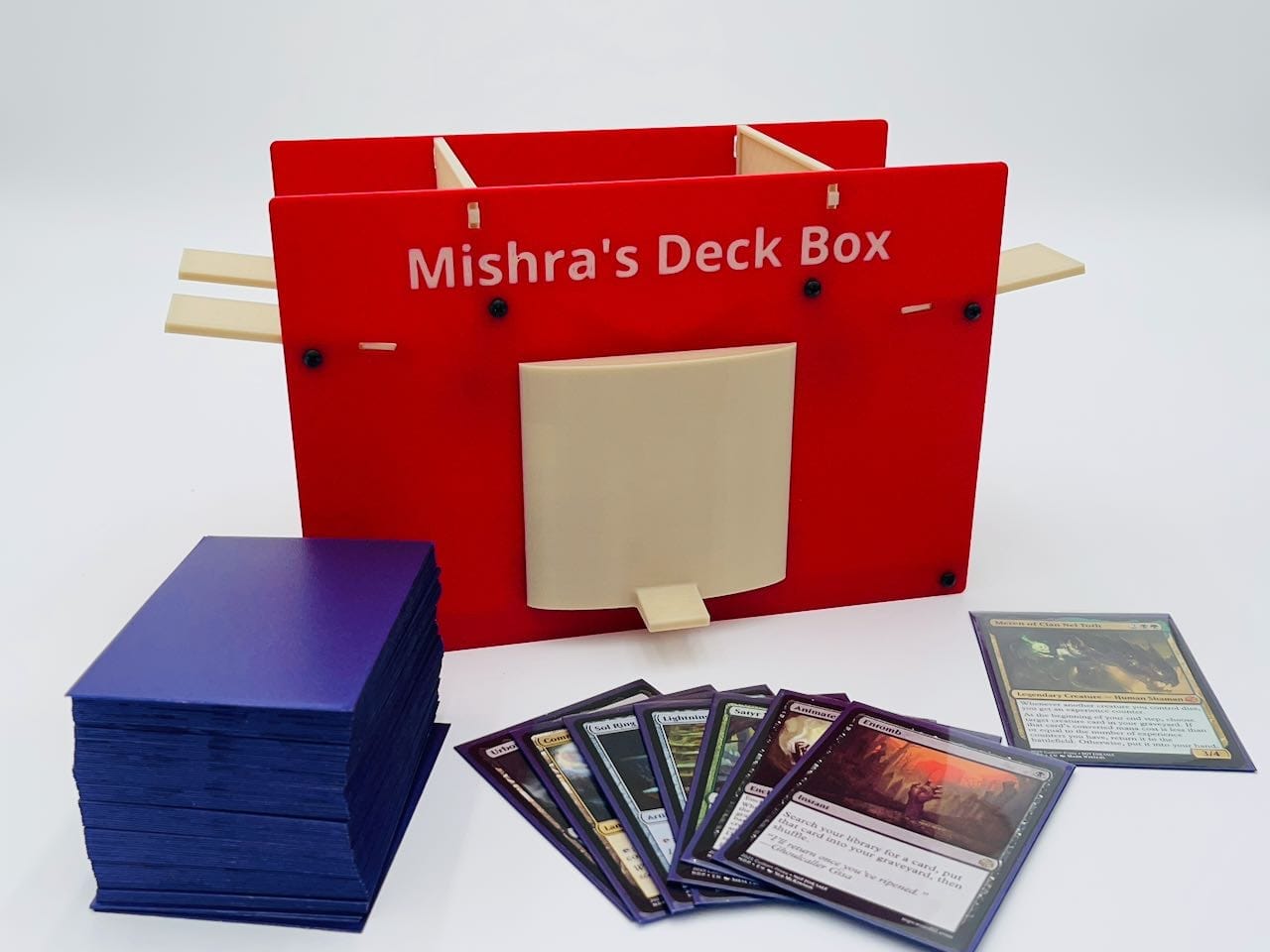 Mishra's Deck Box: Red & White (2025 Version) image 0