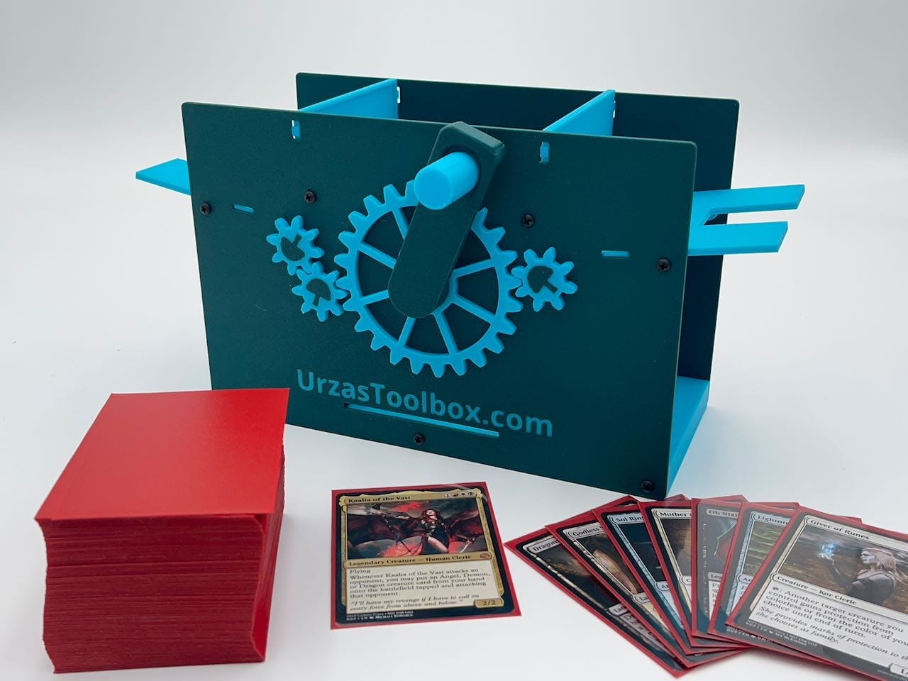 Mishra's Deck Box: Green & Blue (2025 Version) image 1