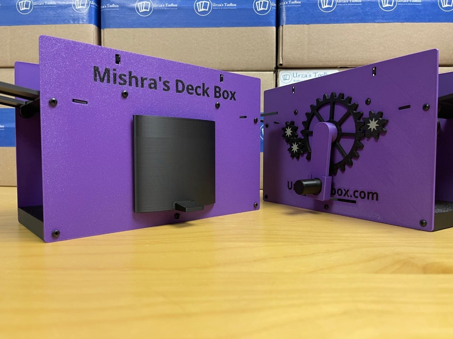 Mishra's Deck Box: Purple & Black (2025 Version) image 1