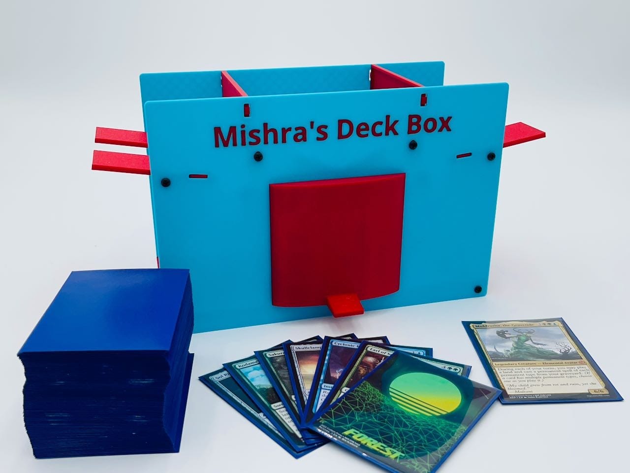 Mishra's Deck Box: Blue & Red (2025 Version) image 0