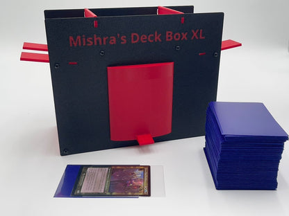 Mishra's Deck Box: White & Black (2025 Version) - XL: 100 double / 125 single / 225 unsleeved cards image