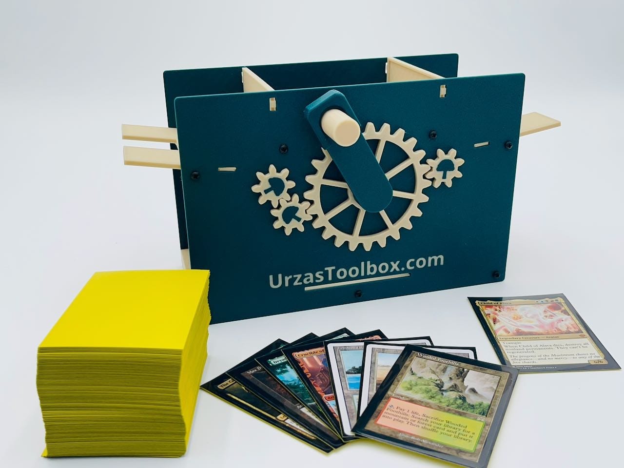 Mishra's Deck Box: Green & White (2025 Version) image 2