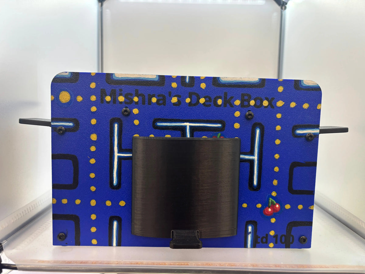 Pac-Man hand-painted shuffler by Victoria (front)