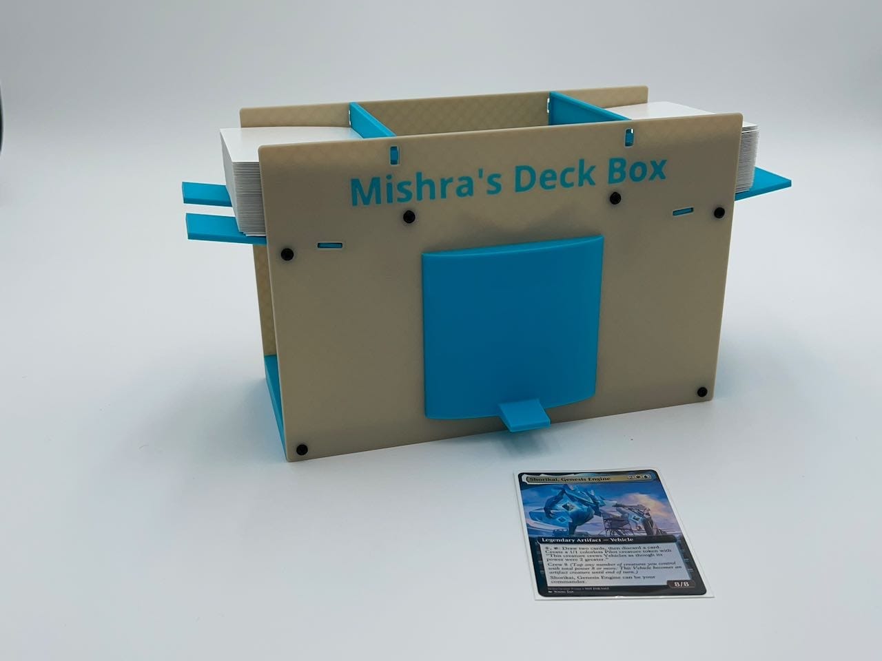 Mishra's Deck Box: White & Blue (2025 Version) image 3