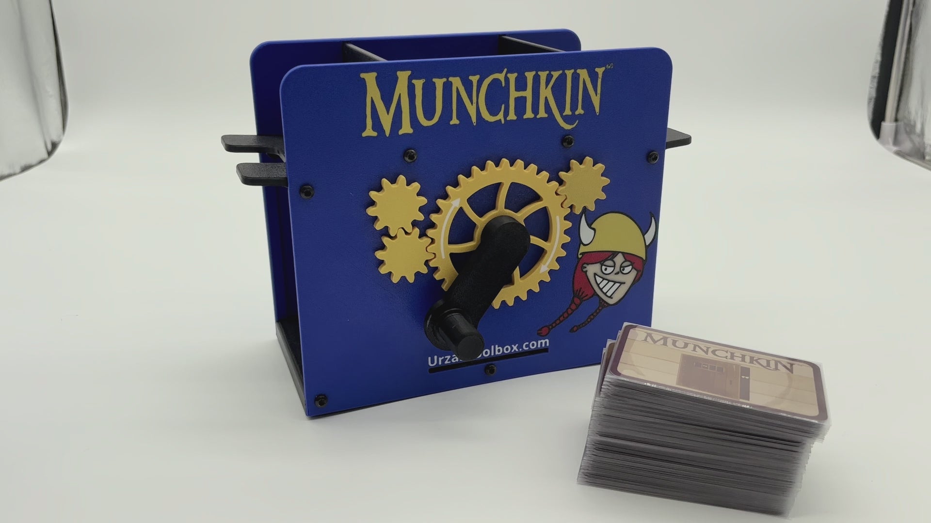 Load video: The Munchkin Shuffler in action